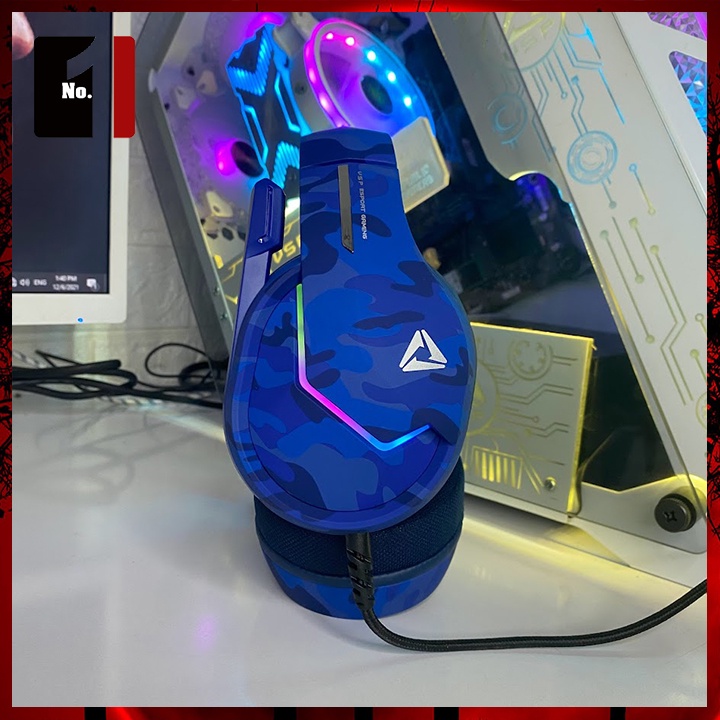 Tai Nghe Nhạc Headphone Gaming Chụp Tai Có Dây ESPORT VX3 Led RGB Tai Nghe Game Thủ Có Mic Máy Vi Tính Laptop Pc