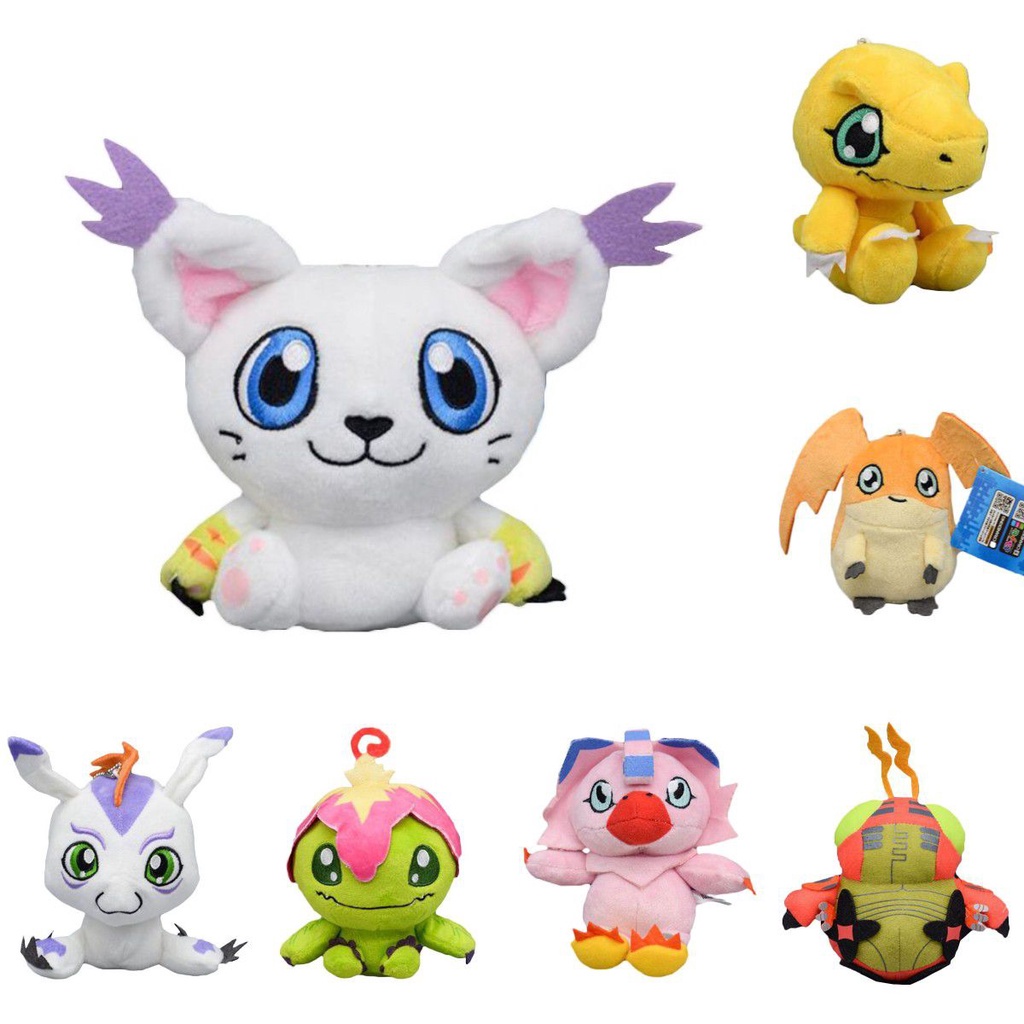 Digimon Móc Khóa Nhồi Bông Hình Nhân Vật Hoạt Hình Pokemon Gomamon Gomamon