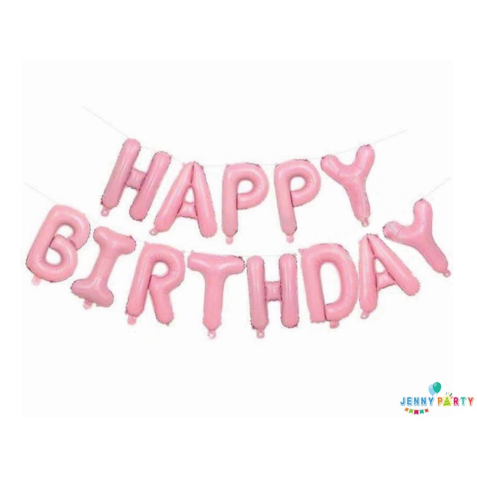 Set 13 chữ HAPPY BIRTHDAY trang trí sinh nhật - Foil balloon decorating party