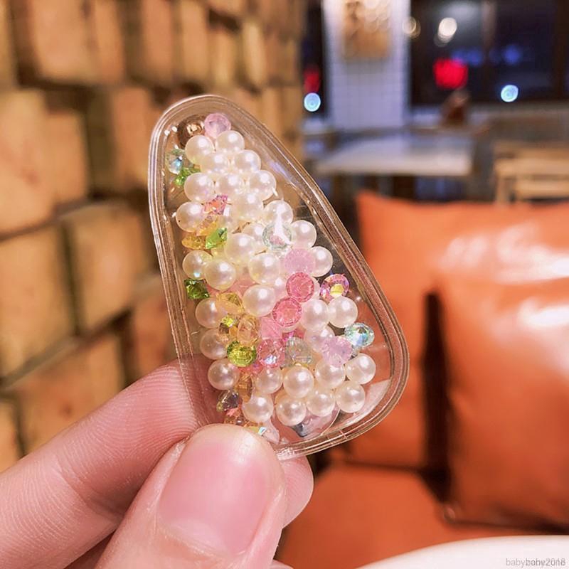 Kẹp tóc đính hạt giả ngọc trai cho bé