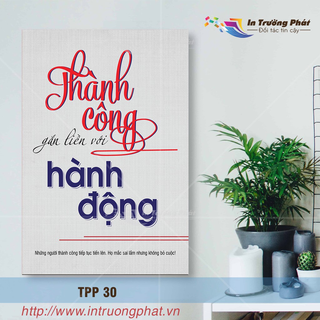 Tranh Treo Tường Canvas Tạo Động Lực Đẹp Trang Trí Phòng Khách, Phòng Làm Việc