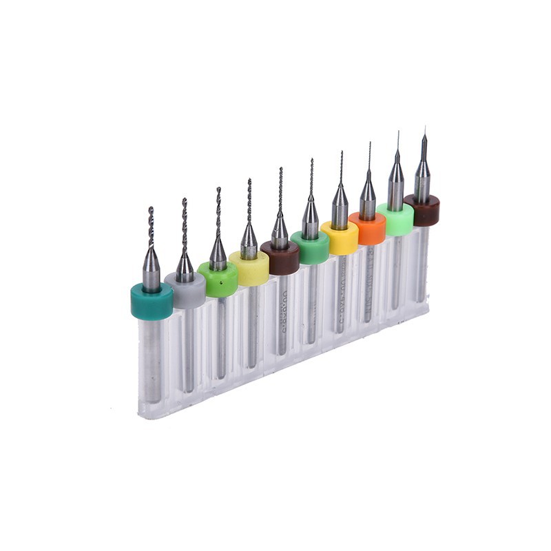 Set 10 Mũi Khoan Micro PCB CNC Chuyên Dụng