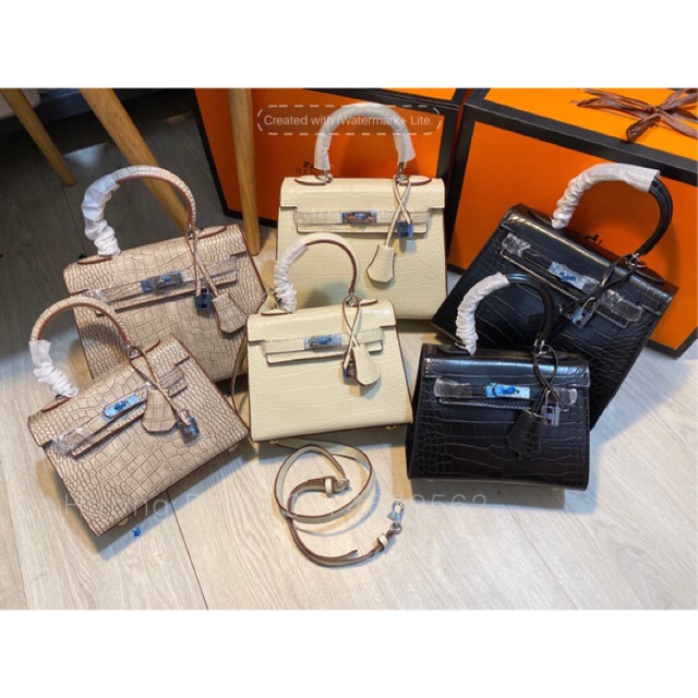 TÚI H QUAI XÁCH DA RẮN SIZE 20-25 KHÔNG HỘP
