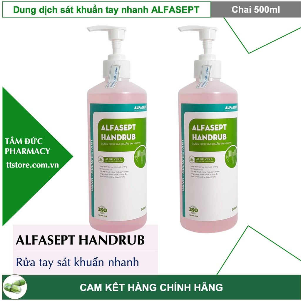 Nước rửa tay ALFASEPT HANDRUB [Chai 500ml]