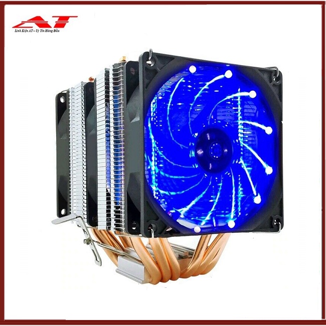 Quạt Tản Nhiệt Làm Mát Cho CPU 90mm 3Pin Cool storm CT-2U ( led xanh)