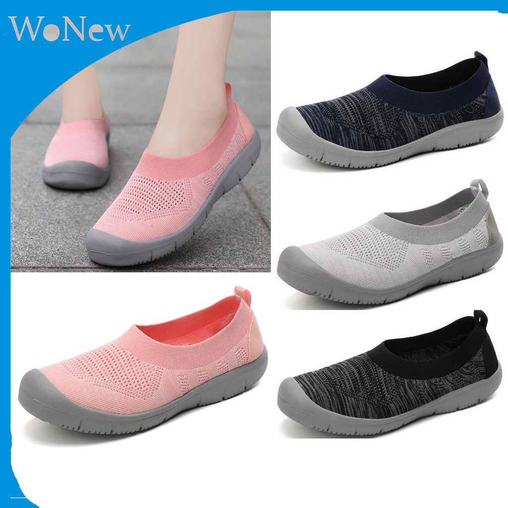 Giày Đế Bằng Phối Lưới Cỡ Lớn 35-42 Cho Nữ