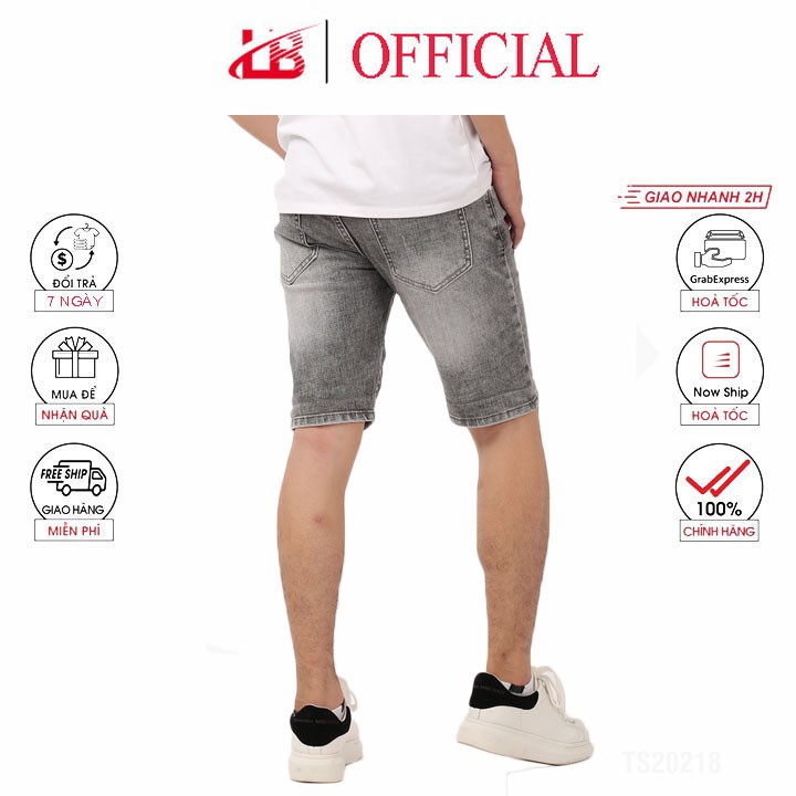 Quần Short Jean Nam Lb  Chất Jean Cotton Co Giãn Tốt,phom Body, Trẻ Trung, Cá Tính Shbbs4-5060