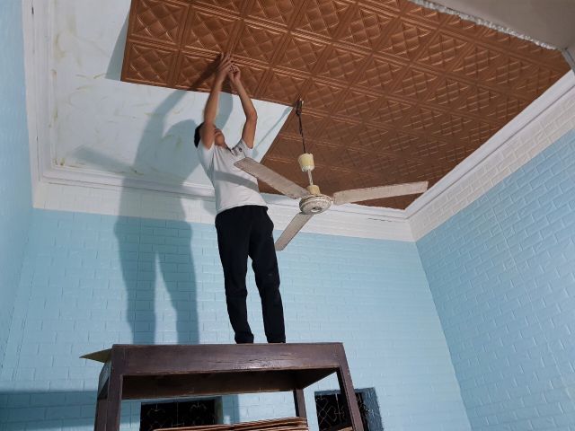 Xốp dán tường 3D dày 4_5mm keo siêu dính | BigBuy360 - bigbuy360.vn