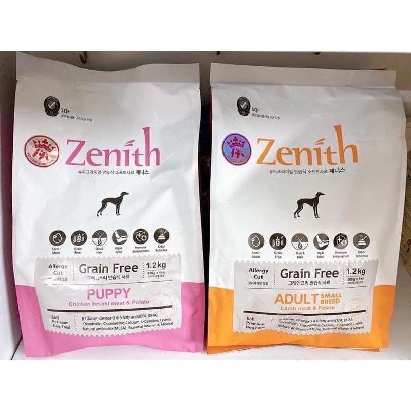 [ 1,2kg zin ] Thức ăn hạt mềm Zenith cho chó