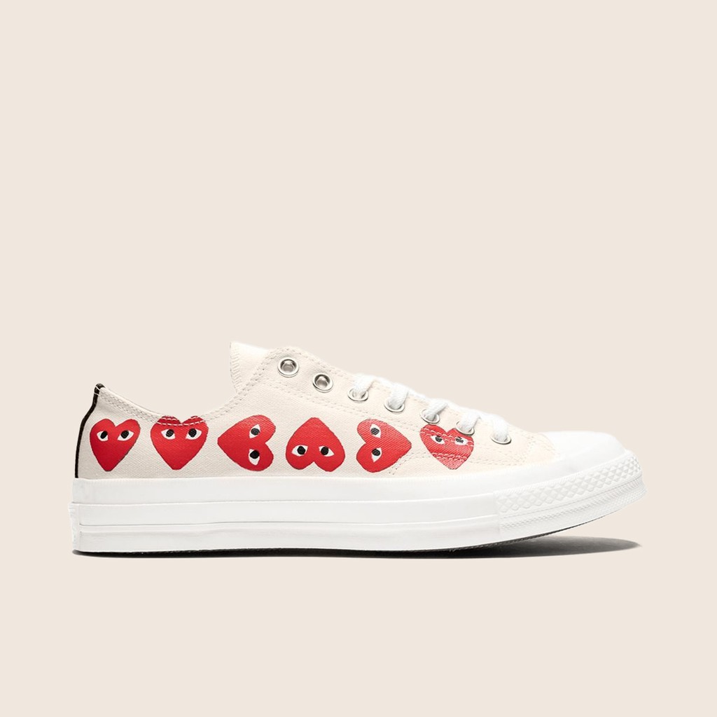 Giày Conversee [𝐂𝐇𝐈́𝐍𝐇 𝐇𝐀̃𝐍𝐆] Play Converse Low Multi Heart Sneaker