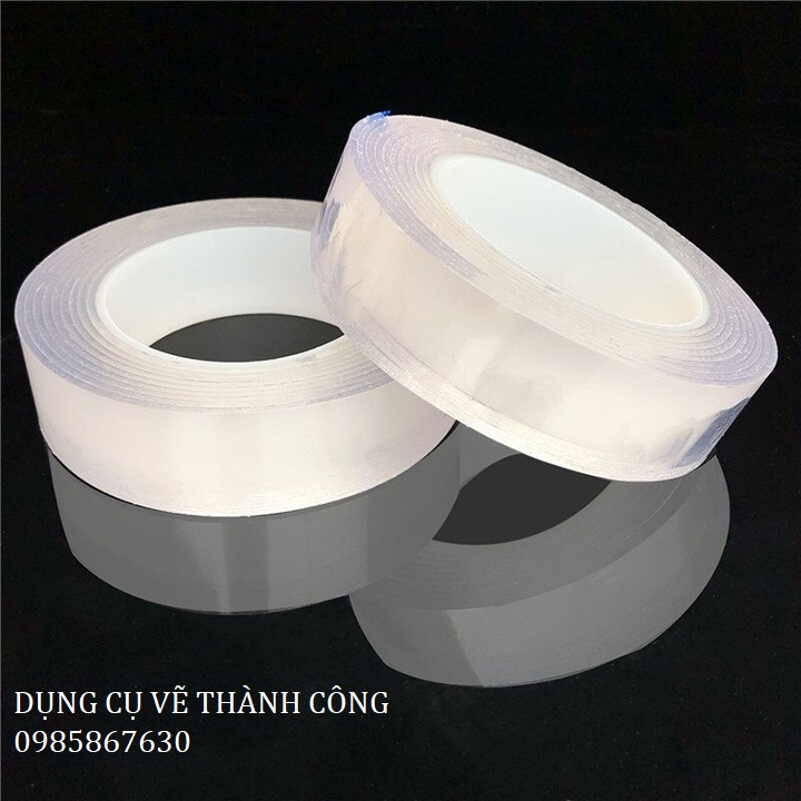 Băng Keo 2 Mặt Siêu Dính, Chống Thấm Nước, Trong Suốt ( Dài 3m, rộng 3cm)