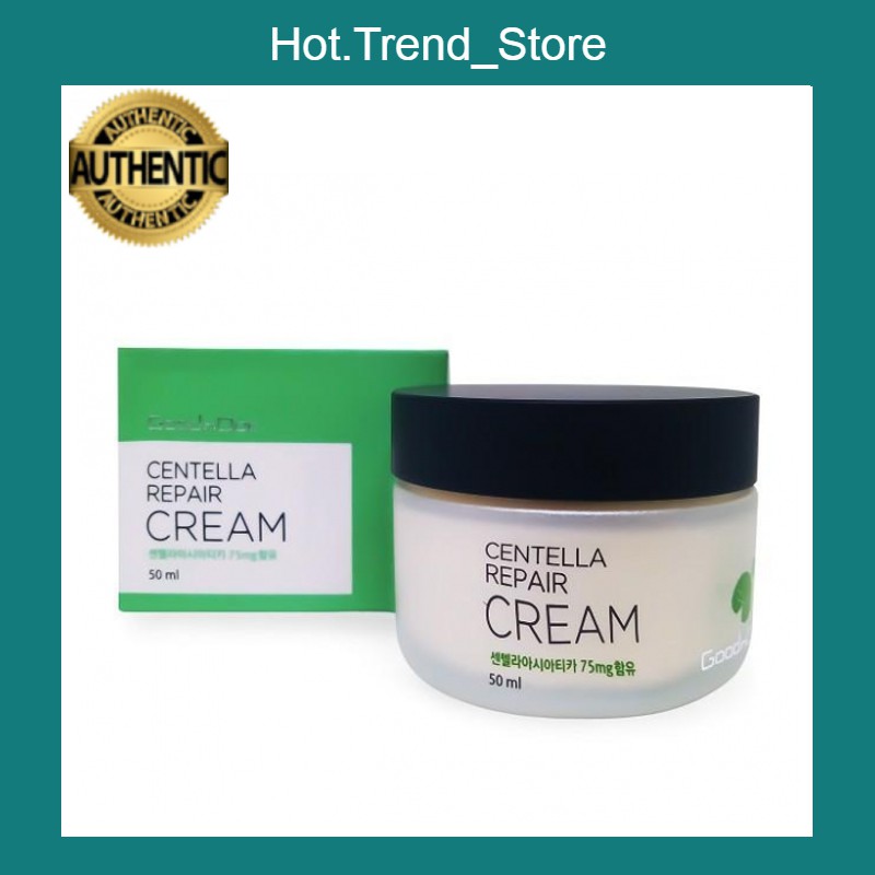 Kem Rau Má Dưỡng Ẩm Phục Hồi Giảm Thâm Nám Trắng Sáng Da Chống Lão Hóa GoodnDoc Centella Repair Cream