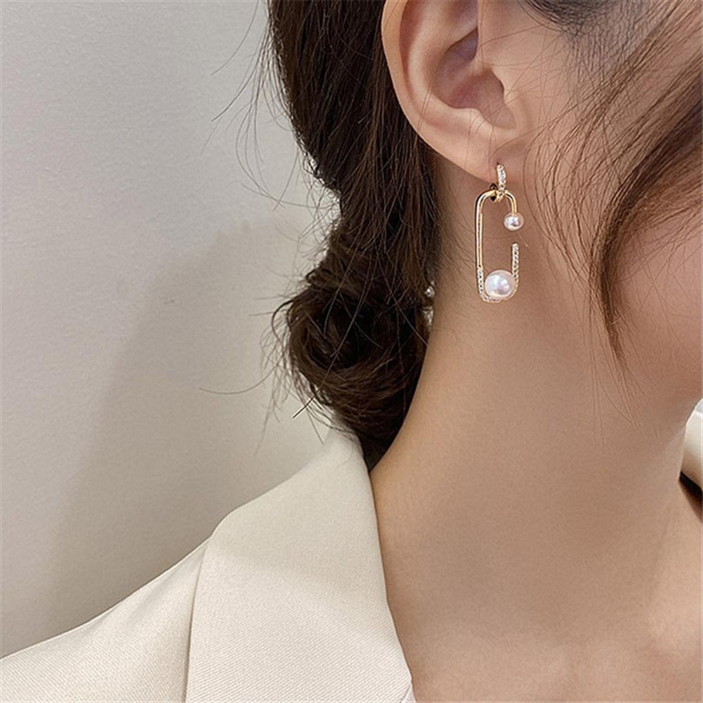 Bông Tai Đính Ngọc Trai S925 Thời Trang Cho Nữ