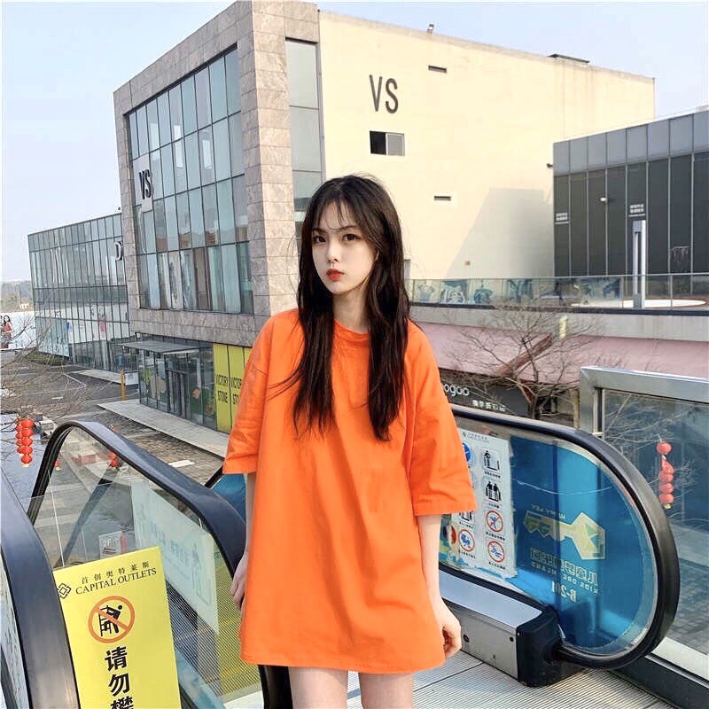 Áo Thun Trơn Oversize Full màu Unisex - Áo thun form rộng giấu quần