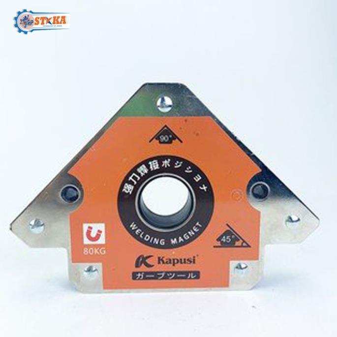 Nam Châm Ke inox Góc Vuông Kapusi Nhật Bản - Ke Góc Vuông 45 Độc Lực Hút 30-80kg