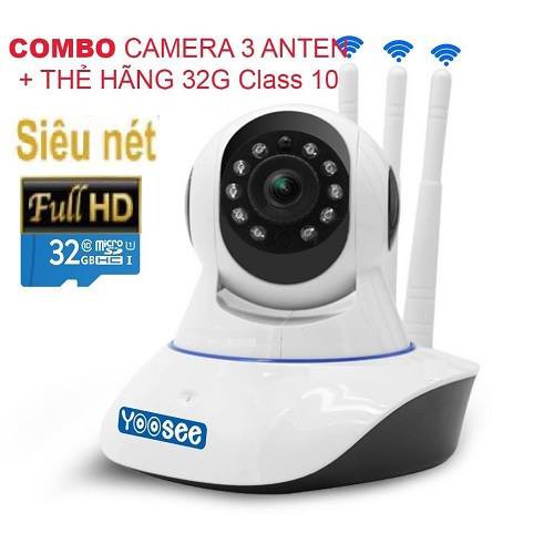 Camera IP YooSee 3anten - Kèm Thẻ Nhớ 32G