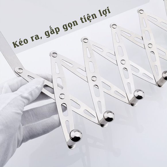 Móc treo cửa ziczac treo đồ đa năng có thể gấp gọn di chuyển dễ dàng