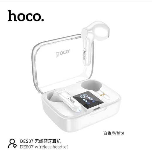 Tai Nghe Bluetooth TWS Hoco DES07 V5.0 Pin 280mAh Kiểu Dáng Thời Thượng - BẢO HÀNH CHÍNH HÃNG