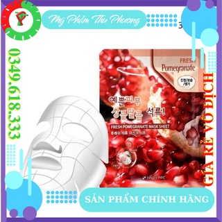 10 Mặt nạ dưỡng da Lựu Đỏ - Mặt Nạ giấy 💕 Mỹ phẩm hàn quốc cao cấp 3W CLINIC FRESH POMEGRANATE MASK SHEET