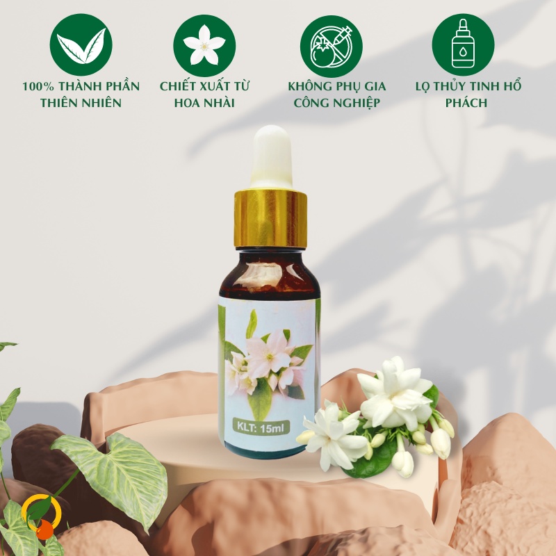 Tinh dầu hoa nhài essential oil giúp khử mùi, thơm phòng - 10ml