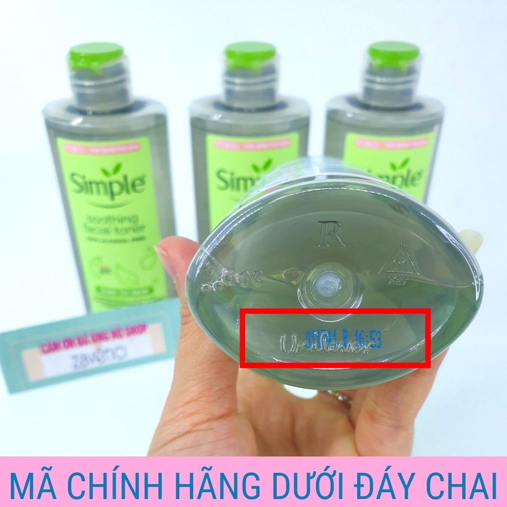 Nước hoa hồng Simple Kind To Skin Soothing Facial Toner da nhạy cảm 200ml - ZAVENCI Official