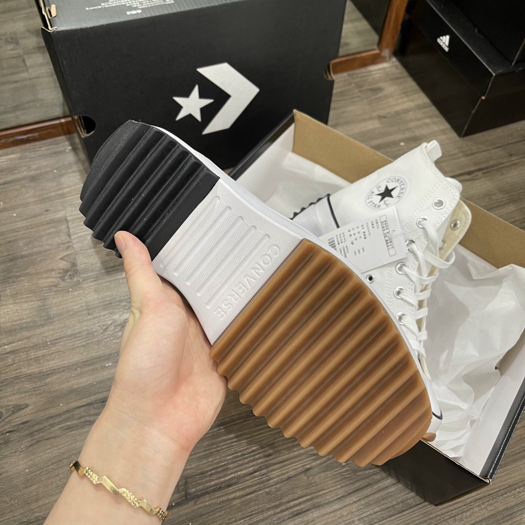 Giày cv run hike star trắng cổ cao bản cao cấp ảnh thật+freeship