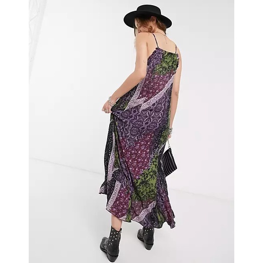 Đầm hai dây dáng maxi slip Fr33 P3ople xuất khẩu