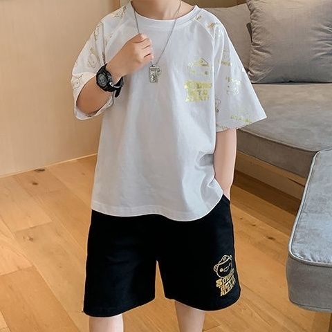 Bộ Áo Thun + Quần Short Thời Trang Mùa Hè 2022 Dành Cho Bé Trai