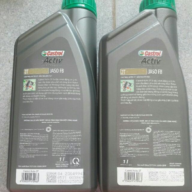 Nhớt 2 thì Castrol Activ 1lit chính hãng