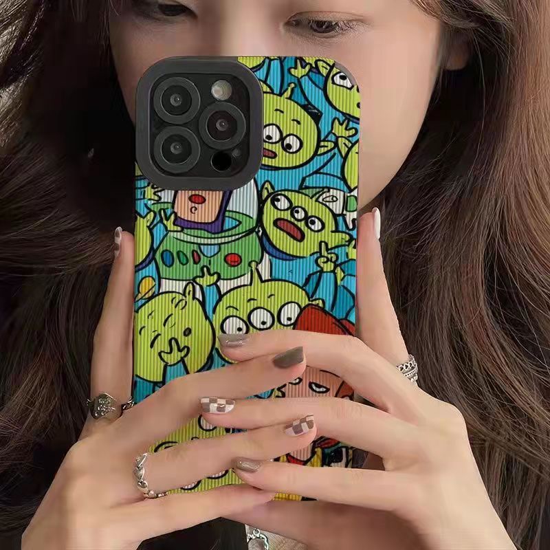 Phù Hợp Ốp Điện Thoại Cao Su Mềm Chống Sốc Hình Quái Vật Ba Mắt Cho iphone12 / 13 / 14 promax 11 xr xsmax 8p / 15promax
