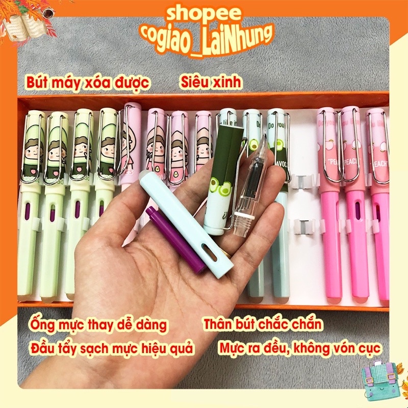 Bút máy xóa được kèm ngòi thay dành cho học sinh