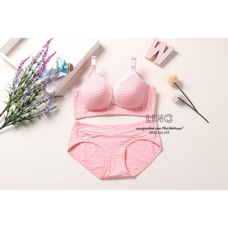[DEAL HOT] Set quần lót bầu và cho con bú ren sọc cao cấp + tặng kèm móc nối lưng áo