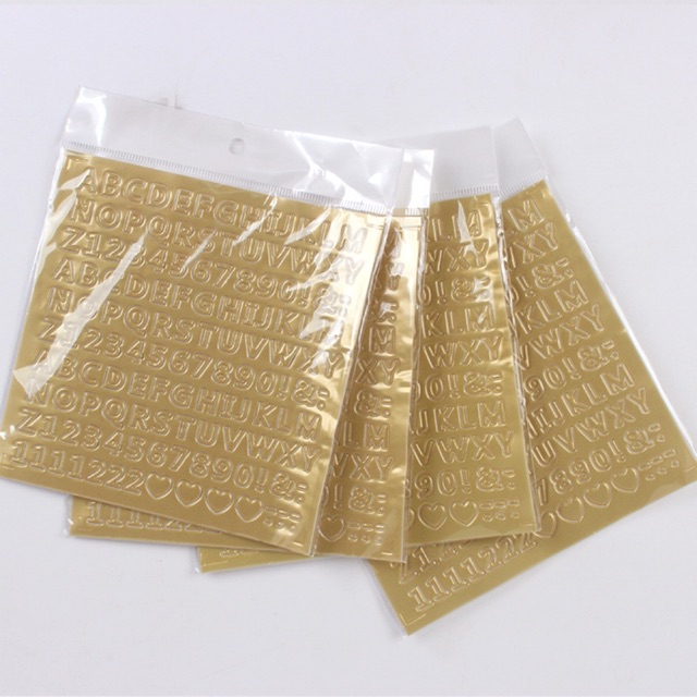 1 Tấm Hình Dán Bảng Chữ Cái Tự Dính Trang Trí