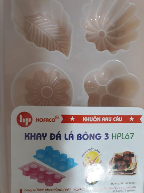 Khay Nhựa Làm Rau Câu Hình Hoa Trái