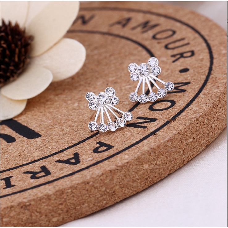 Bông tai nữ đính đá pha lê nhiều hình siêu xinh BAG U BT038a