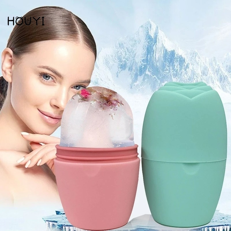 1 Ly Đá Mát Xa Giảm Quầng Thâm Mắt Bằng Silicone Có Thể Tái Sử Dụng Tiện Lợi