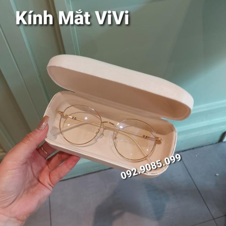 Gọng kính cận kim loại dáng tròn V9120 - Kính thời trang 0 độ | BigBuy360 - bigbuy360.vn