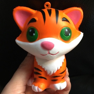 Squishy Lớn JUMBO Hình hổ vằn con ngồi ngoan Đồ Chơi Xốp Giảm Stress Hình mềm mịn dễ Thương đàn hồi Cho Bé