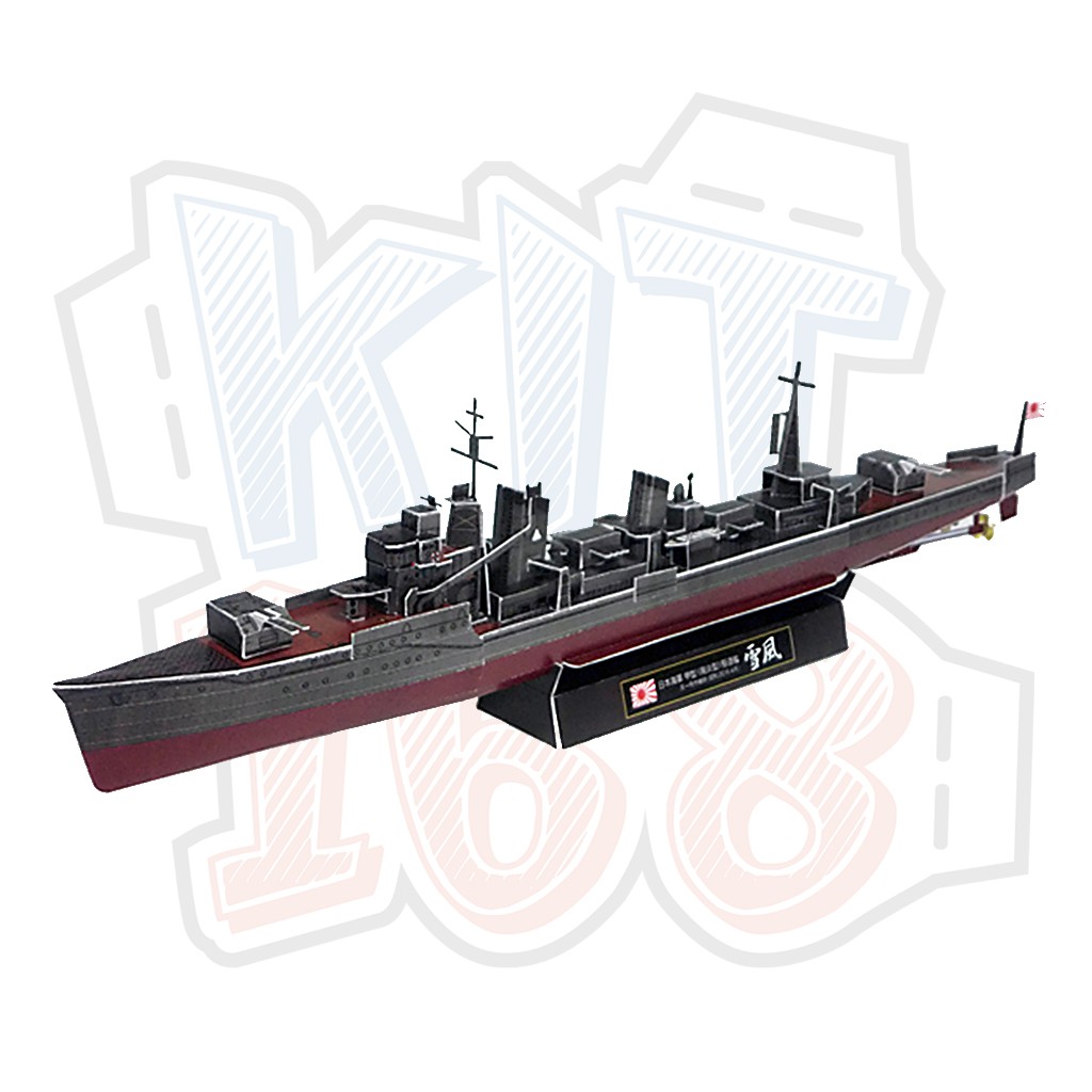 Mô hình giấy quân sự Tàu thuyền Yukikaze – Nhật Bản