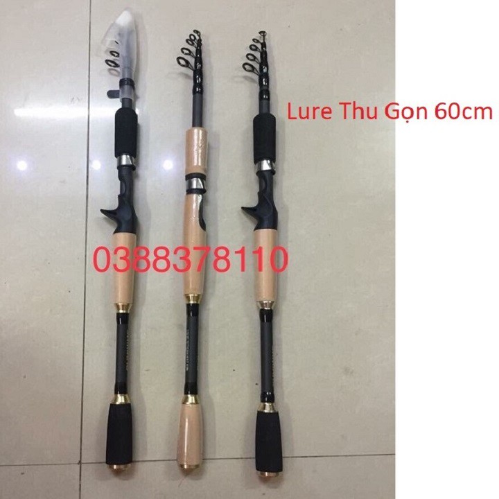 Cần Câu Lure Rút Gọn 60cm Chuyên Dùng Câu Lure Cá Lóc Sộp