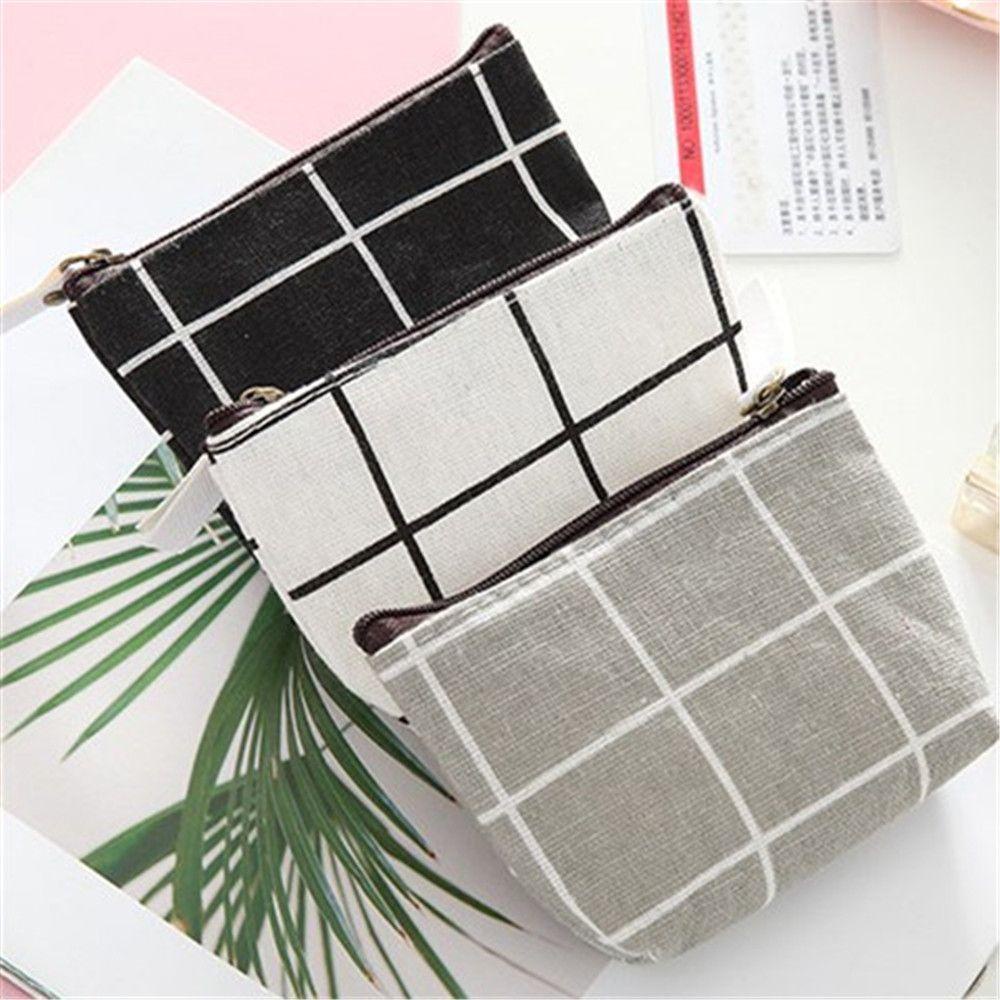 Ví đựng tiền xu UUMIR cỡ mini bằng vải lanh cotton kiểu dáng mới