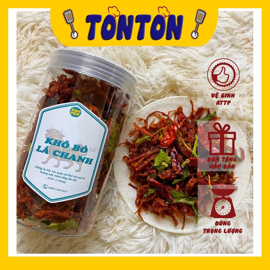 Khô bò bá chanh xé sợi thơm ngon 200g | TonTon đồ ăn vặt Hà Nội | BigBuy360 - bigbuy360.vn