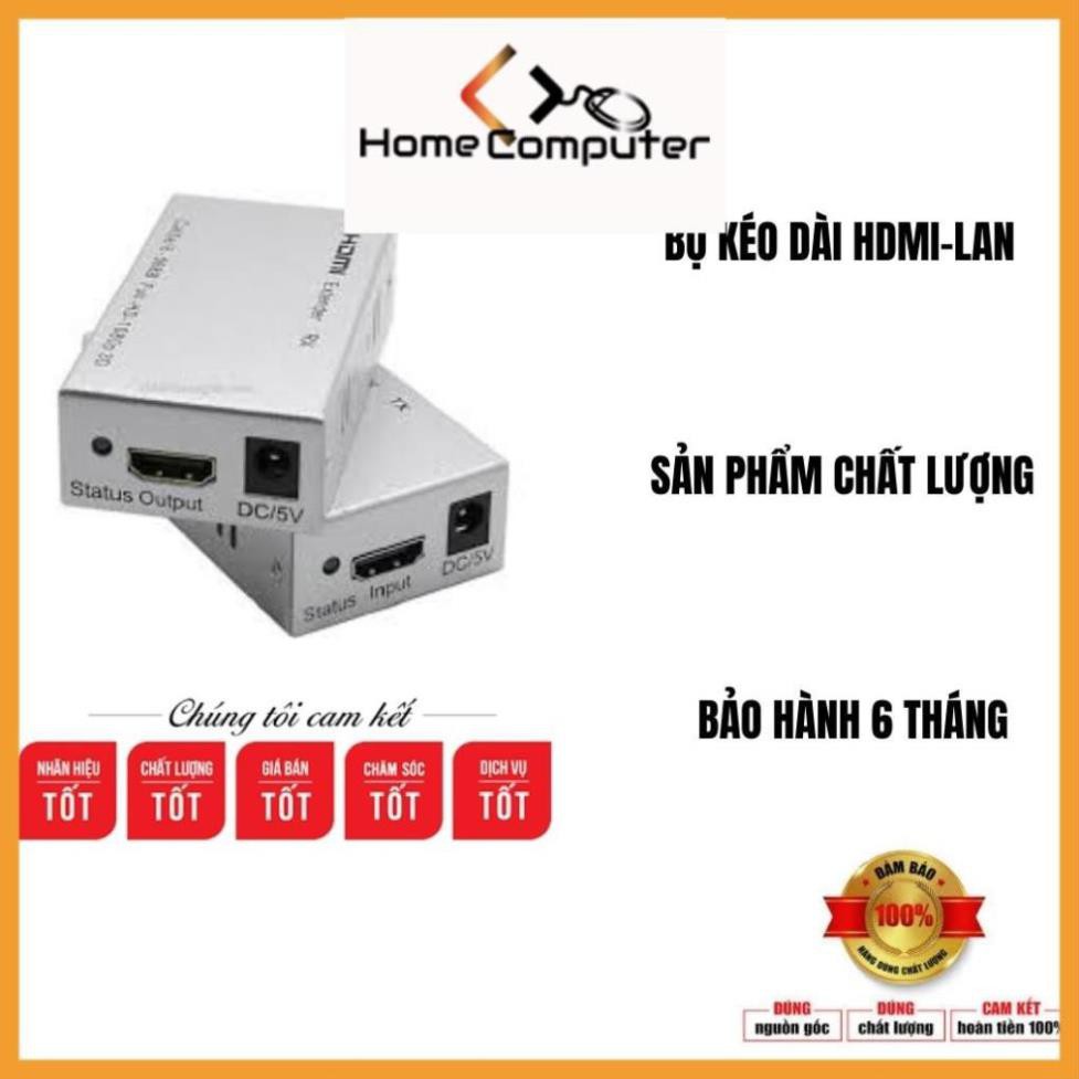 Bộ chuyển HDMI to LAN 2K 60m, bộ chuyển hdmi ra cổng lan 60m hàng chính hãng,bảo hành 6 tháng.Home Computer