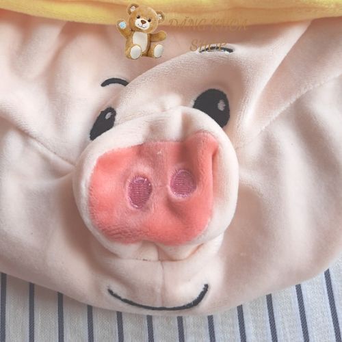 Vỏ Gấu Bông Heo Ong Vàng, Thú Nhồi Bông Lợn Ong Biến Hình Cute Mềm Mịn Size 75cm, 1m, 1m3