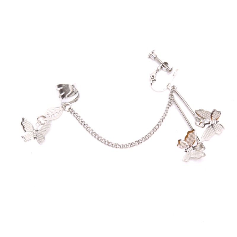 1 Khuyên Tai Hình Bướm Phong Cách Harajuku Cho Nữ