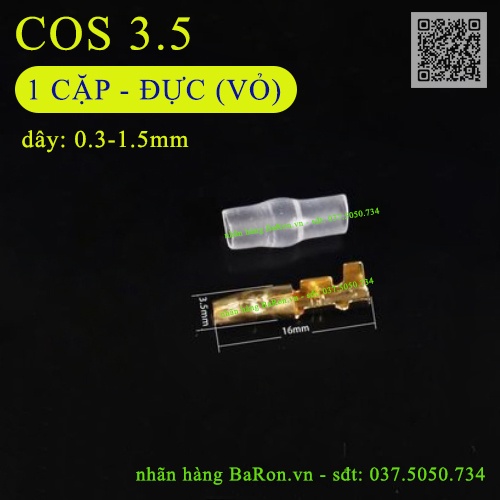 Bộ cốt cos đầu đạn cắm điện xe máy 3.5/4.0