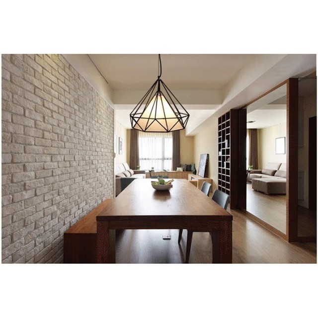 Đèn thả kim cương TH-SKC380 đường kính380mm - Tặng kèm bóng led 3w