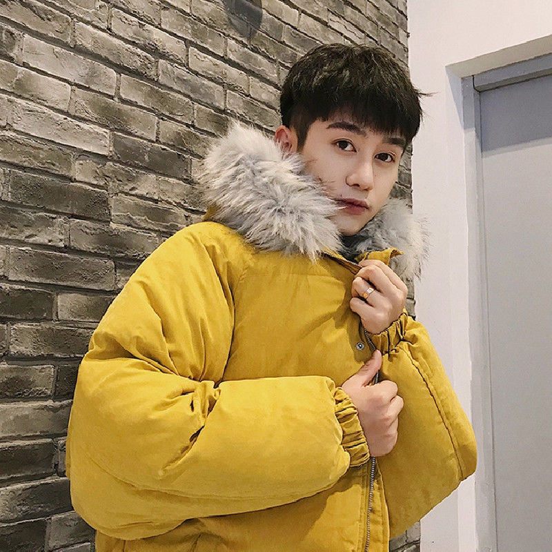 Áo Khoác Đệm Cotton Dáng Rộng Thời Trang Mùa Đông Hàn Quốc Cho Nam