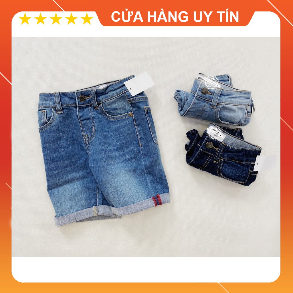 Quần Sọt Jeans Denim Cổ Điển Bé Trai