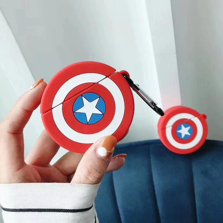 Vỏ Ốp Case , Bảo Vệ Bao Đựng Tai Nghe Không Dây 1/2, Camtain American-ZUMI STORE